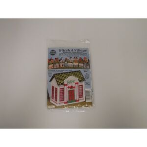 NeedleMagic Stitch A Village Bank Counted Cross Stitch Kit NOS Vintage USA